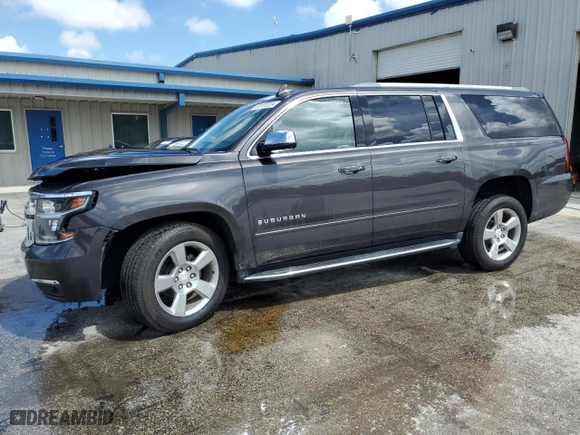 2018 Chevrolet Suburban Premier with VIN 1GNSCJKC9JR168124, listed as a Copart auction lot 69180224 with 119,776 mi miles and Non Repairable. Bid and sale history available at carsss.com. Image 1.