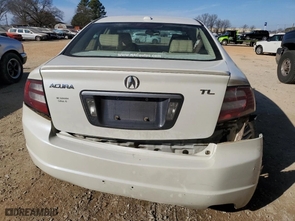 2008 Acura TL with VIN 19UUA66208A009024, listed as a Copart auction lot 46442425 with 161,047 mi miles and Salvage Title. Bid and sale history available at carsss.com. Image 6.