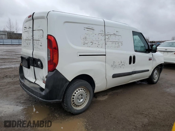 2015 Ram ProMaster City Cargo with VIN ZFBERFCT7F6A09438, listed as a Copart auction lot 52624485 with 327,533 mi miles and Salvage Title. Bid and sale history available at DreamBid. Image 3.