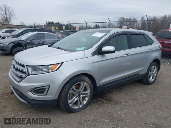 2018 Ford Edge Titanium with VIN 2FMPK4K87JBB55711, listed as a IAAI auction lot 41877010 with 123,391 mi miles. Bid and sale history available at carsss.com. Image 17.