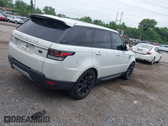 2017 Land Rover Range Rover Sport HSE with VIN SALWR2FV3HA163464, listed as a IAAI auction lot 42463581 with 65,863 mi miles and . Bid and sale history available at DreamBid. Image 4.