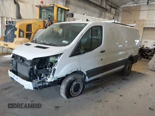 2023 Ford Transit Cargo with VIN 1FTBR1Y86PKA79798, listed as a IAAI auction lot 40155361 with 28,670 mi miles and . Bid and sale history available at DreamBid. Image 16.