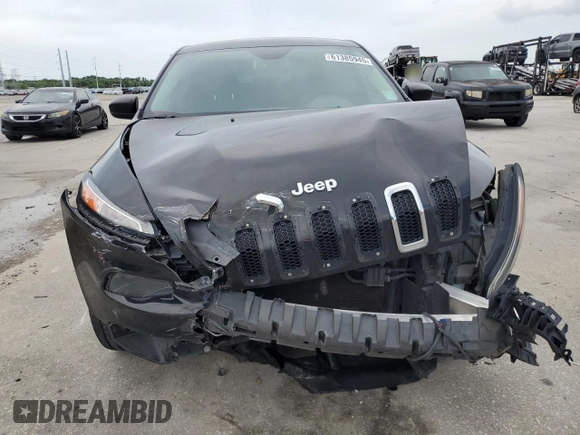 2015 Jeep Cherokee Sport with VIN 1C4PJLAB7FW517637, listed as a Copart auction lot 61385945 with 158,956 mi miles and Salvage title. Bid and sale history available at DreamBid. Image 5.