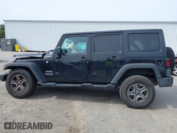2016 Jeep Wrangler Unlimited Sport with VIN 1C4HJWDG3GL342108, listed as a IAAI auction lot 41927879 with 88,801 mi miles and . Bid and sale history available at DreamBid. Image 14.