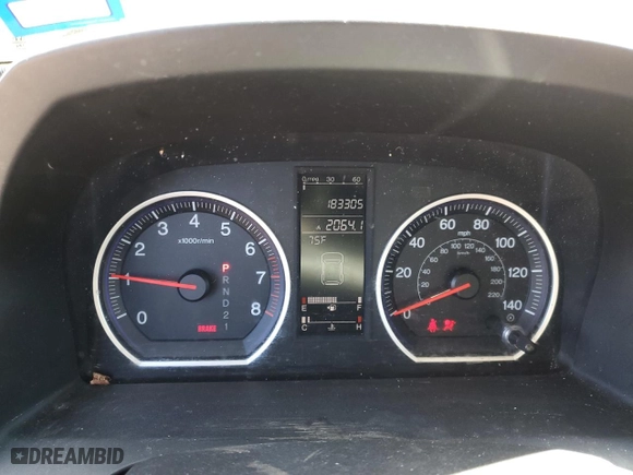 2009 Honda CR-V EX-L with VIN 5J6RE38759L011075, listed as a Copart auction lot 49556205 with 183,305 mi miles and Salvage Title. Bid and sale history available at carsss.com. Image 9.