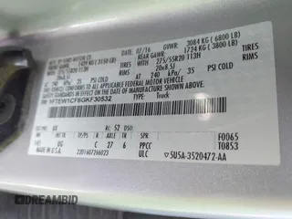2016 Ford F-150 XL with VIN 1FTEW1CF6GKF30532, listed as a IAAI auction lot 41097396 with Not provided miles and . Bid and sale history available at DreamBid. Image 9.