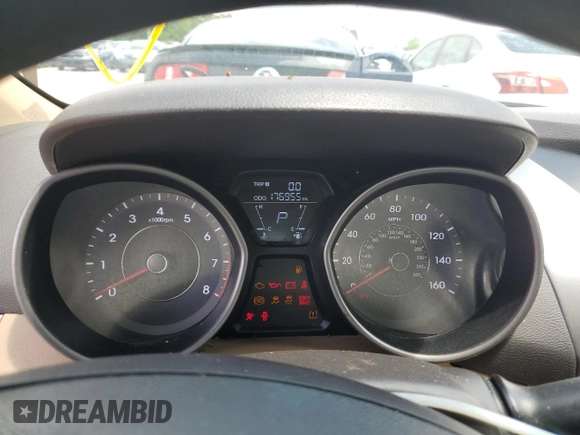 2013 Hyundai Elantra GLS with VIN 5NPDH4AE3DH201363, listed as a Copart auction lot 58577385 with 176,955 mi miles and Clean title. Bid and sale history available at DreamBid. Image 9.