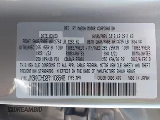 2024 Mazda CX-90 Preferred Plus with VIN JM3KKCHD2R1108548, listed as a IAAI auction lot 42214701 with 41,239 mi miles and . Bid and sale history available at DreamBid. Image 9.