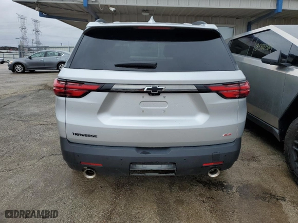 2022 Chevrolet Traverse RS with VIN 1GNERJKW0NJ101955, listed as a Copart auction lot 47887135 with 18,522 mi miles and Clean Title. Bid and sale history available at carsss.com. Image 6.