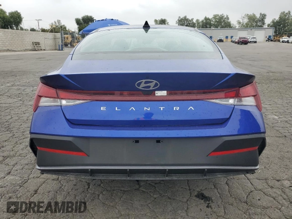 2024 Hyundai Elantra SEL with VIN KMHLM4DG6RU762928, listed as a Copart auction lot 52983615 with 3,462 mi miles and Salvage Title. Bid and sale history available at carsss.com. Image 6.