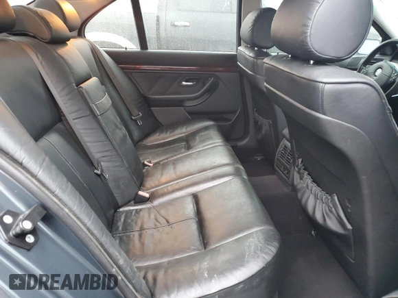 2000 BMW 5 Series 528iA with VIN WBADM6349YGU22646, listed as a Copart auction lot 42733845 with 203,661 mi miles and Salvage Title. Bid and sale history available at carsss.com. Image 10.