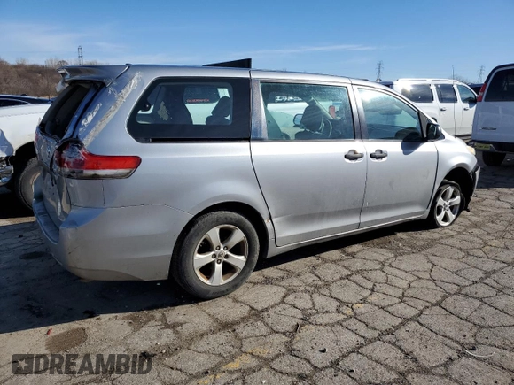 2013 Toyota Sienna L with VIN 5TDZK3DCXDS376215, listed as a Copart auction lot 49269855 with 215,558 mi miles and Clean Title. Bid and sale history available at carsss.com. Image 3.