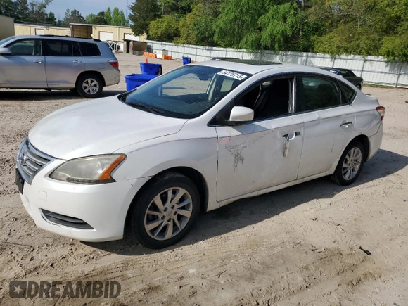2015 Nissan Sentra S with VIN 3N1AB7AP7FY304947, listed as a Copart auction lot 54135715 with 115,716 mi miles and Clean Title. Bid and sale history available at carsss.com. Image 1.