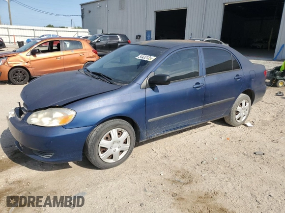 2004 Toyota Corolla CE with VIN 1NXBR32E64Z219676, listed as a Copart auction lot 54433135 with 187,495 mi miles and Salvage Title. Bid and sale history available at DreamBid. Image 1.