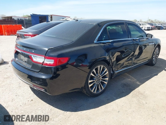 2017 Lincoln Continental Select with VIN 1LN6L9SK0H5614805, listed as a IAAI auction lot 41859275 with 123,655 mi miles. Bid and sale history available at carsss.com. Image 4.