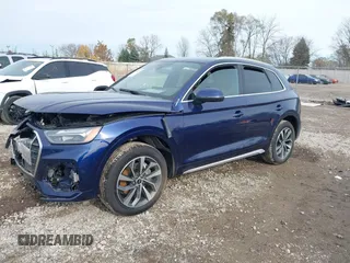 2021 Audi Q5 Premium Plus with VIN WA1BAAFY4M2051403, listed as a IAAI auction lot 40765677 with 30,496 mi miles. Bid and sale history available at carsss.com. Image 17.