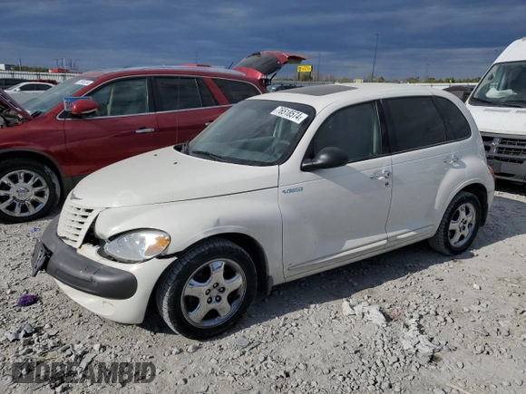 2001 Chrysler PT Cruiser with VIN 3C8FY4BB81T530969, listed as a Copart auction lot 76518574 with 43,380 mi miles and Salvage Title. Bid and sale history available at DreamBid. Image 1.