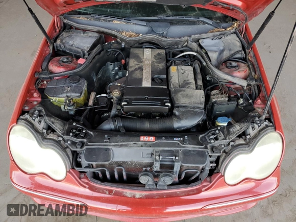 2005 Mercedes-Benz C 230 Kompressor with VIN WDBRF40J85F723023, listed as a Copart auction lot 58269855 with 144,597 mi miles and Clean title. Bid and sale history available at DreamBid. Image 11.