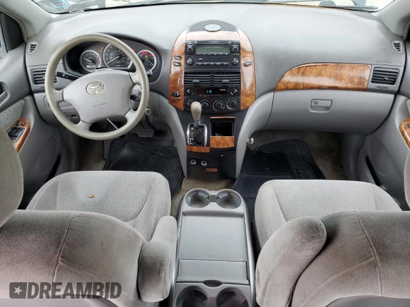 2006 Toyota Sienna CE with VIN 5TDZA23C26S443889, listed as a Copart auction lot 55943185 with 266,789 mi miles and Salvage Title. Bid and sale history available at DreamBid. Image 8.