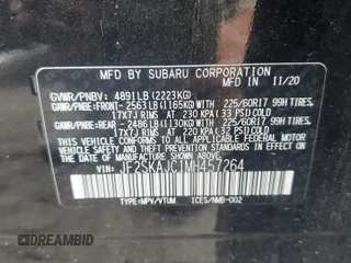 2021 Subaru Forester Premium z VIN JF2SKAJC1MH457264, wystawiony jako Copart lot #59688295 z przebiegiem 34 132 mil mil oraz Szkoda całkowita • Salvage title. Historia ofert i sprzedaży dostępna na DreamBid. Obrazek 13.