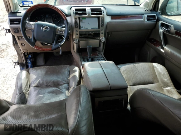 2012 Lexus GX 460 Premium with VIN JTJJM7FX8C5045942, listed as a Copart auction lot 55118005 with 183,005 mi miles and Salvage title. Bid and sale history available at DreamBid. Image 8.