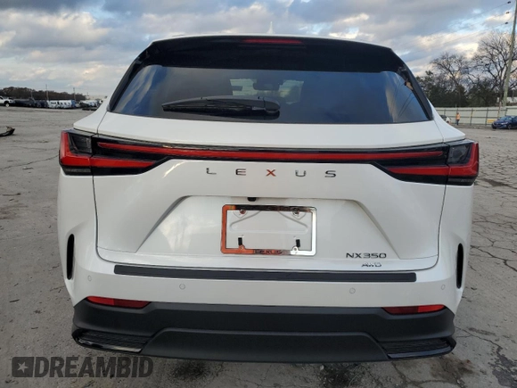 2025 Lexus NX with VIN JTJGGCEZ4S2019366, listed as a Copart auction lot 83571894 with 2,336 mi miles and Salvage Title. Bid and sale history available at carsss.com. Image 6.
