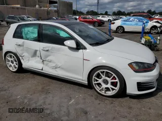 2016 Volkswagen Golf GTI SE with VIN 3VW4T7AU7GM010628, listed as a Copart auction lot 70206094 with 75,965 mi miles and Salvage Title. Bid and sale history available at carsss.com. Image 4.