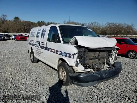 2018 Chevrolet Express Cargo with VIN 1GCWGAFG4J1338495, listed as a Copart auction lot 88013295 with 141,681 mi miles and Salvage title. Bid and sale history available at DreamBid. Image 15.