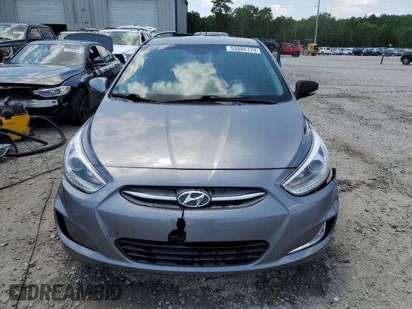 2016 Hyundai Accent Sport with VIN KMHCU5AE8GU258998, listed as a Copart auction lot 53866174 with 83,354 mi miles. Bid and sale history available at carsss.com. Image 5.
