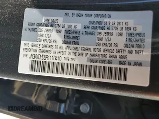2024 Mazda CX-90 Preferred Plus z VIN JM3KKCHD5R1110410, wystawiony jako Copart lot #53745665 z przebiegiem 22 222 mil mil oraz Szkody całkowita. Historia ofert i sprzedaży dostępna na DreamBid. Obrazek 13.