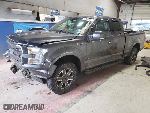 2015 Ford F-150 XLT with VIN 1FTEX1EP5FFC13030, listed as a Copart auction lot 46845495 with 177,880 mi miles and Salvage Title. Bid and sale history available at carsss.com. Image 1.