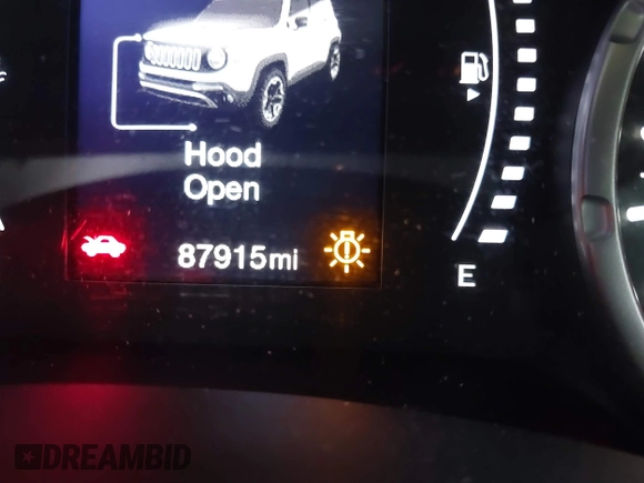 2018 Jeep Renegade Latitude with VIN ZACCJABB6JPJ06962, listed as a IAAI auction lot 41277869 with 87,915 mi miles. Bid and sale history available at carsss.com. Image 16.