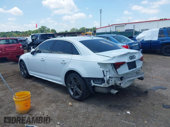 2017 Audi A4 Premium Plus with VIN WAUENAF48HN039373, listed as a IAAI auction lot 42519192 with 120,760 mi miles and . Bid and sale history available at DreamBid. Image 3.