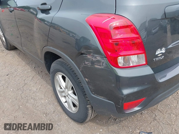 2020 Chevrolet Trax LS with VIN 3GNCJKSB2LL224969, listed as a IAAI auction lot 42506333 with 101,529 mi miles and . Bid and sale history available at DreamBid. Image 17.
