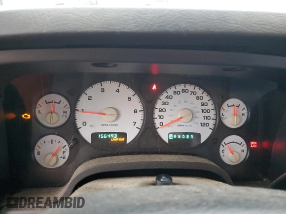2002 Dodge 1500 with VIN 1D7HA16N02J236188, listed as a Copart auction lot 46077995 with 156,493 mi miles and Salvage title. Bid and sale history available at DreamBid. Image 9.