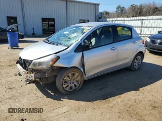2014 Toyota Yaris L with VIN JTDKTUD36ED596842, listed as a Copart auction lot 48792795 with 145,656 mi miles and Salvage Title. Bid and sale history available at carsss.com. Image 1.