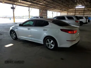 2015 Kia Optima LX with VIN KNAGM4A72F5664038, listed as a Copart auction lot 63708725 with 115,319 mi miles and Salvage title. Bid and sale history available at DreamBid. Image 2.