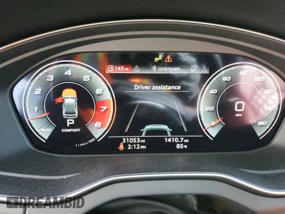 2021 Audi SQ5 Premium Plus with VIN WA1B4AFY4M2076325, listed as a Copart auction lot 78806254 with 31,053 mi miles and Salvage Title. Bid and sale history available at DreamBid. Image 9.