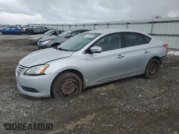 2015 Nissan Sentra SV with VIN 3N1AB7AP1FL672585, listed as a Copart auction lot 49701465 with 116,863 mi miles and Salvage Title. Bid and sale history available at DreamBid. Image 1.