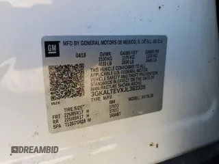 2018 GMC Terrain SLE with VIN 3GKALTEVXJL363335, listed as a Copart auction lot 49911575 with 100,628 mi miles and Salvage Title. Bid and sale history available at carsss.com. Image 15.