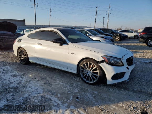 2018 Mercedes-Benz C 43 AMG with VIN WDDWJ6EB2JF647251, listed as a Copart auction lot 42181325 with 93,813 mi miles and Clean Title. Bid and sale history available at carsss.com. Image 4.
