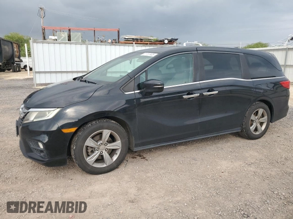 2018 Honda Odyssey EX with VIN 5FNRL6H50JB028983, listed as a Copart auction lot 51187405 with 111,779 mi miles and Clean title. Bid and sale history available at DreamBid. Image 1.