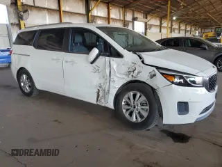 2016 Kia Sedona LX with VIN KNDMB5C18G6209457, listed as a Copart auction lot 47662095 with 67,274 mi miles and Salvage Title. Bid and sale history available at carsss.com. Image 4.