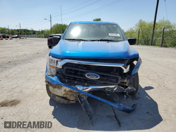 2021 Ford F-150 XL with VIN 1FTFW1E50MFA32128, listed as a Copart auction lot 56423385 with 88,965 mi miles and Salvage title. Bid and sale history available at DreamBid. Image 5.
