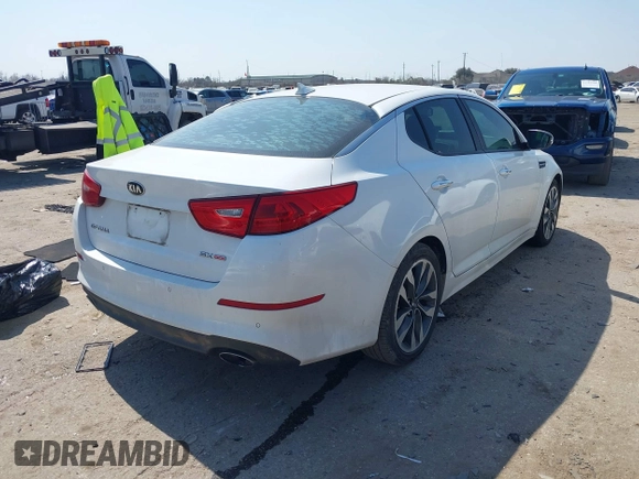 2015 Kia Optima SX with VIN 5XXGR4A73FG487452, listed as a IAAI auction lot 41701755 with 131,922 mi miles and . Bid and sale history available at carsss.com. Image 4.
