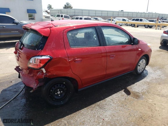 2024 Mitsubishi Mirage ES with VIN ML32AUHJ6RH012553, listed as a Copart auction lot 52532995 with 7,706 mi miles and Clean Title. Bid and sale history available at carsss.com. Image 3.