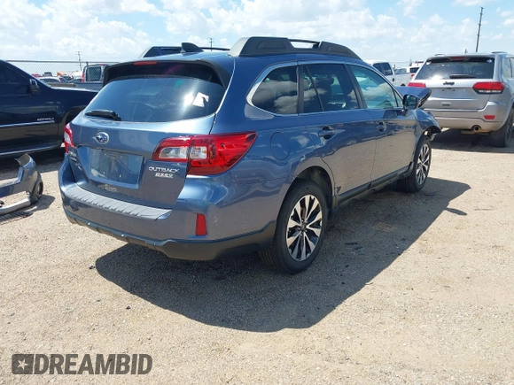 2017 Subaru Outback Limited with VIN 4S4BSANCXH3383155, listed as a IAAI auction lot 42574468 with 22,155 mi miles and . Bid and sale history available at DreamBid. Image 4.