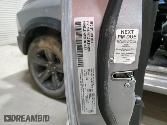 2024 Ram 1500 Warlock z VIN 1C6RR7LG6RS148810, wystawiony jako Copart lot #43155135 z przebiegiem 18 523 mil mil oraz Czysty tytuł • Clean title. Historia ofert i sprzedaży dostępna na DreamBid. Obrazek 13.