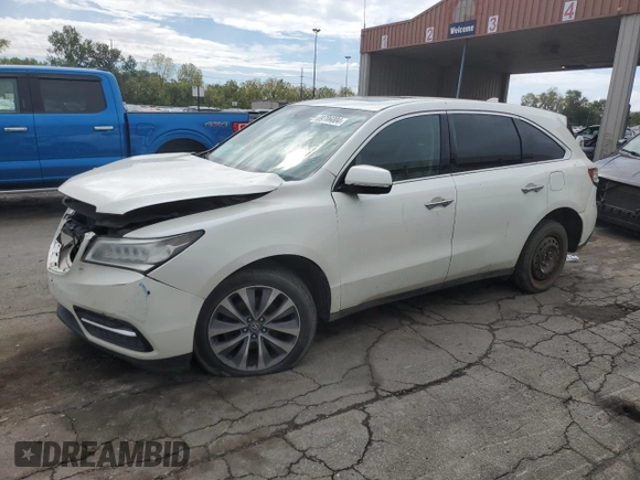 2014 Acura MDX Technology with VIN 5FRYD4H45EB033296, listed as a Copart auction lot 69706004 with 110,288 mi miles and Salvage title. Bid and sale history available at DreamBid. Image 1.