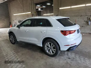 2021 Audi Q3 S line Premium z VIN WA1DECF33M1100304, wystawiony jako Copart lot #58722335 z przebiegiem 26 043 mil mil oraz Szkoda całkowita • Salvage title. Historia ofert i sprzedaży dostępna na DreamBid. Obrazek 2.